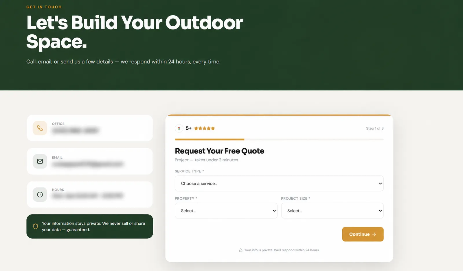 A.R. Curb Appeal new website by Visual Works