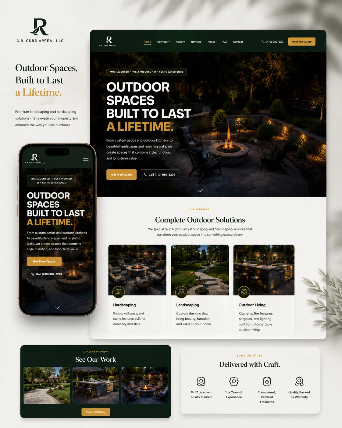 A.R. Curb Appeal website by Visual Works — view 2